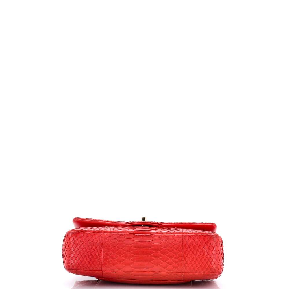Chanel Classic Double Flap Bag Python #242391C48B - image 4
